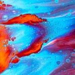 Abstract background with blue stains